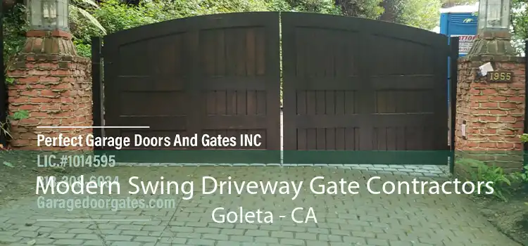 Modern Swing Driveway Gate Contractors Goleta - CA