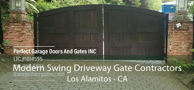 Modern Swing Driveway Gate Contractors Los Alamitos - CA