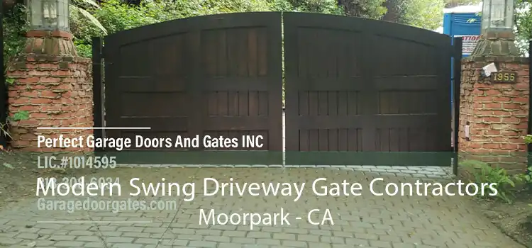 Modern Swing Driveway Gate Contractors Moorpark - CA