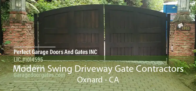 Modern Swing Driveway Gate Contractors Oxnard - CA