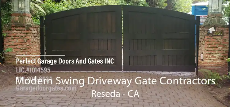 Modern Swing Driveway Gate Contractors Reseda - CA